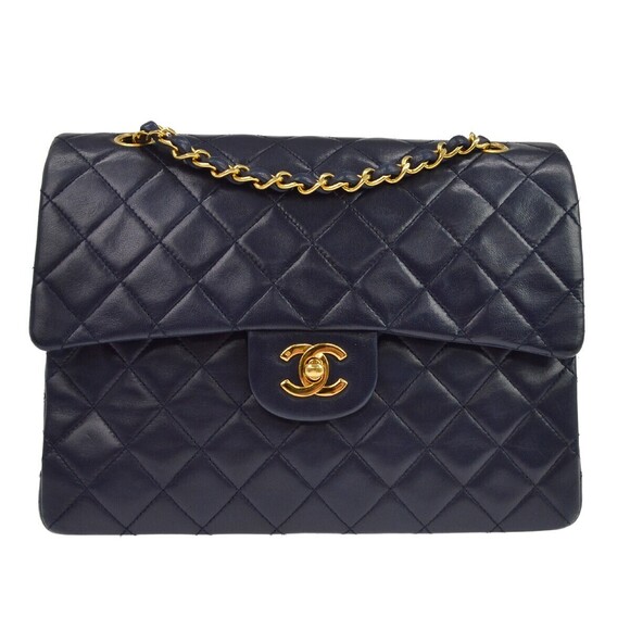 Chanel Handbags - Chanel Vintage Classic Double Flap Quilted Lambskin Medium